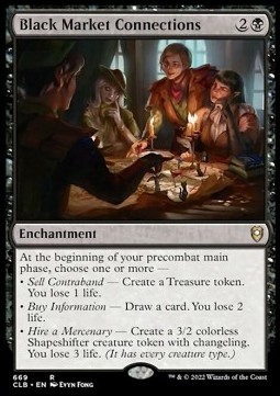 Black Market Connections Commander Legends- Battle for Baldur's Gate